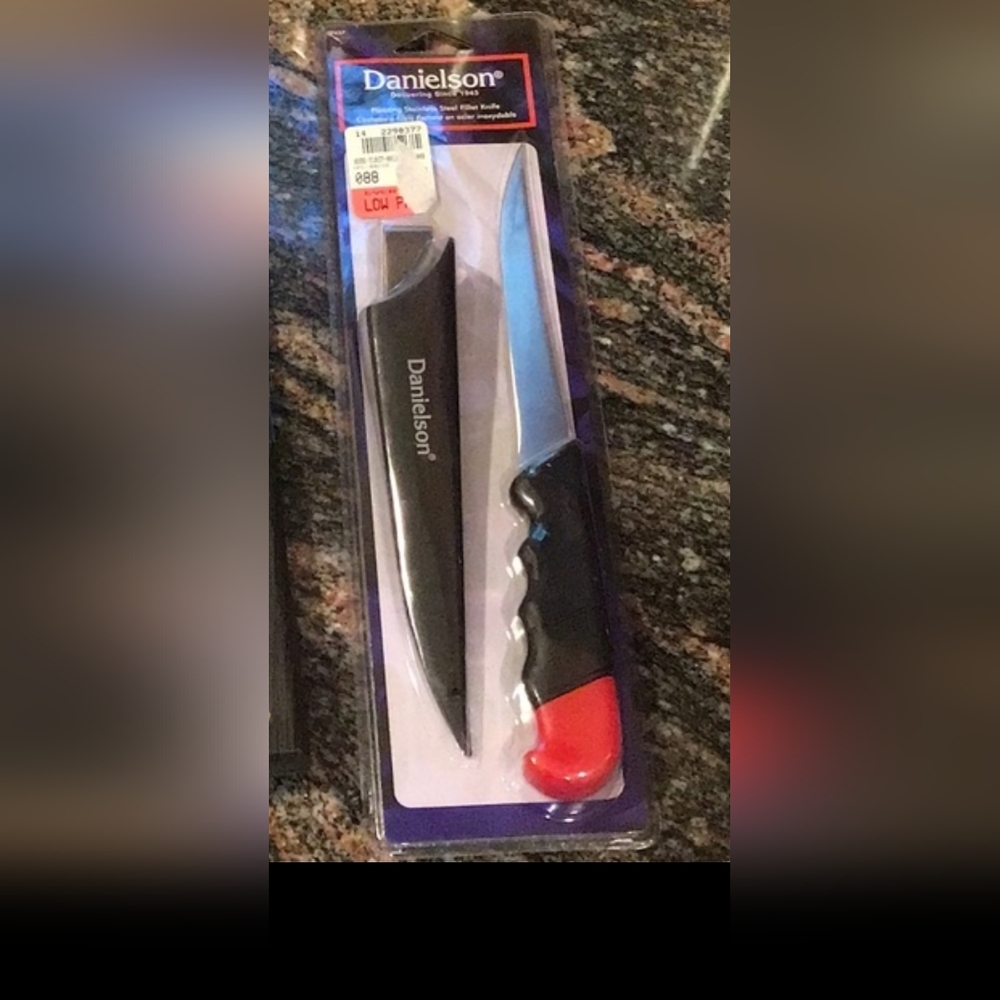 Danielson Knife Set with Black and Red Handles